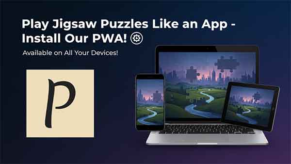 Spiele Puzzles wie eine App - Installiere unsere PWA!