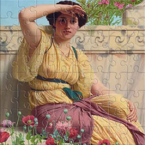 A tryst (by John William Godward)