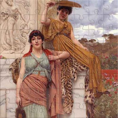 Warten auf die Prozession (von John William Godward) Puzzle