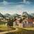 Landschaft mit toskanischem Dorf Puzzle