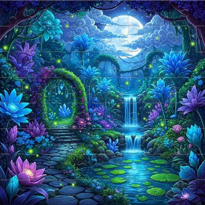 Path to the Mysterious Waterfall Jigsaw Puzzle