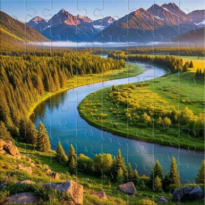 Valle Pintoresco y Cordillera Rompecabezas