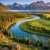 Picturesque Valley and Mountain Range Jigsaw Puzzle