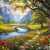 Summer Day in a Mountain Valley Jigsaw Puzzle
