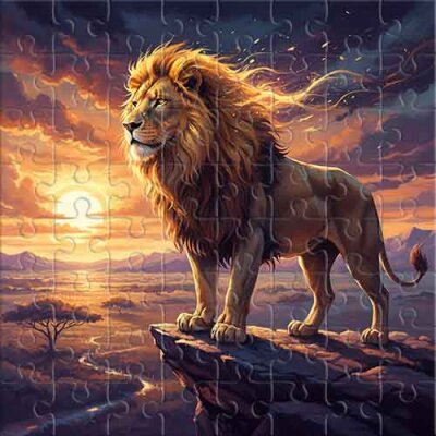 King of the African Savannah Jigsaw Puzzle