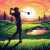 Golf at sunset Jigsaw Puzzle Golf at sunset Jigsaw Puzzle