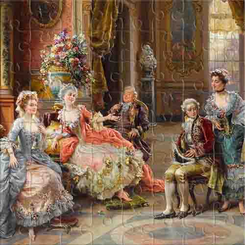 An Elegant Gathering (by Cesare Detti)