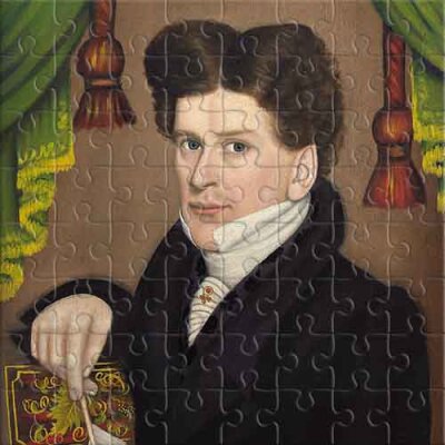 Mann mit einem Stift (von Jonas Welch Holman) Puzzle