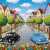 Vibrant Old Town Quarter Jigsaw Puzzle