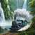 Locomotive à vapeur dans une vallée montagneuse avec des cascades Puzzle