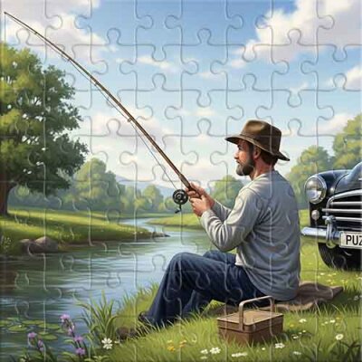 Pesca en un Día Tranquilo Rompecabezas