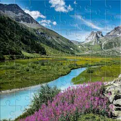 Десь у долині Альп Пазл