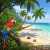 Macaw Parrot on a Tropical Beach Jigsaw Puzzle