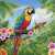 Tropical Parrot and Rainbow Jigsaw Puzzle