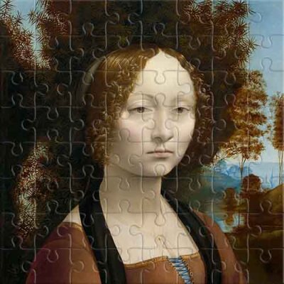 Porträt der Ginevra de' Benci (von Leonardo da Vinci) Puzzle