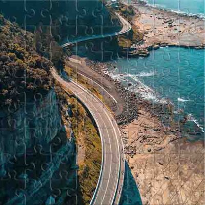 Flight Over Sea Cliff Bridge (Australia) Jigsaw Puzzle