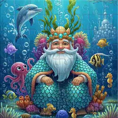 Le seigneur des profondeurs marines et son royaume Puzzle