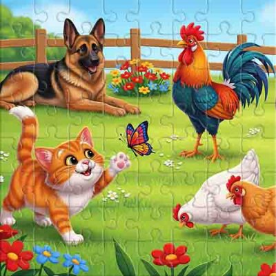 Irgendwo auf dem Bauernhof Puzzle