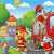 Fire Truck and Merry Rescuers Jigsaw Puzzle