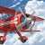 Red Biplane in the Sky Jigsaw Puzzle