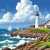 Phare sur une côte océanique rocheuse Puzzle