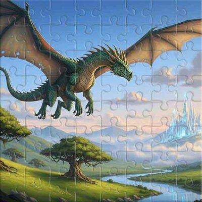 Quelque part dans la vallée des dragons Puzzle