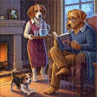 Cálidos momentos de felicidad canina Rompecabezas