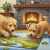 Little Helpers by the Fireplace Jigsaw Puzzle