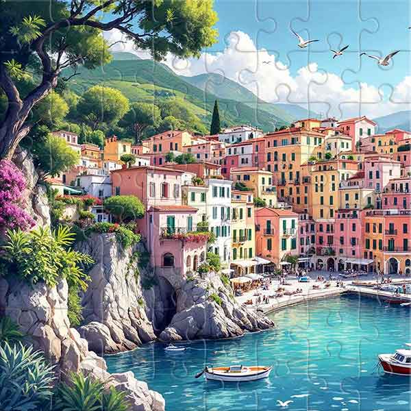 Farben der ligurischen Küste Puzzle