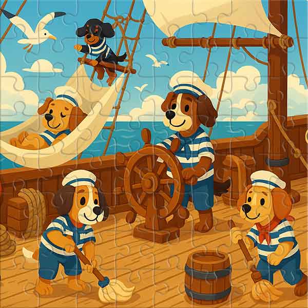 Abenteuer der vierbeinigen Matrosen Puzzle