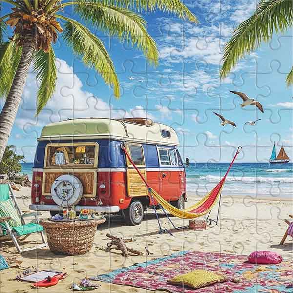 Ein paradiesischer Ort am Ozean Puzzle