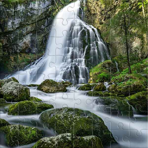 Die Melodie von Wasser und Stein Puzzle