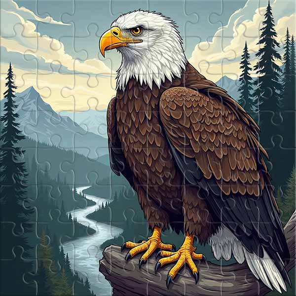 Stolzer Herrscher der Berge Puzzle