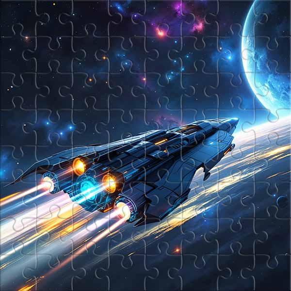 Reise durch die Galaxien Puzzle