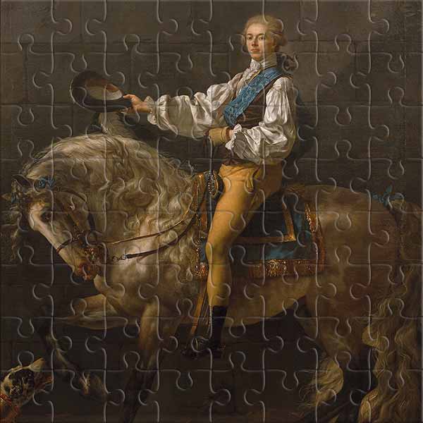 Reiterporträt von Graf Stanislas Potocki Puzzle