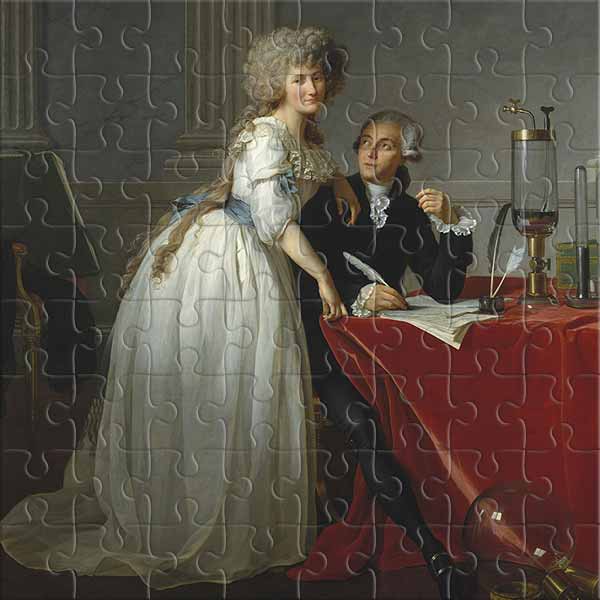 Porträt von Antoine und Marie-Anne Lavoisier Puzzle