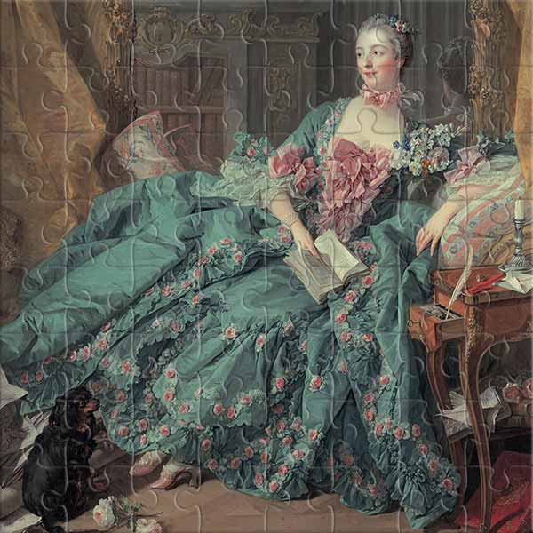 Portrait de Madame de Pompadour Puzzle