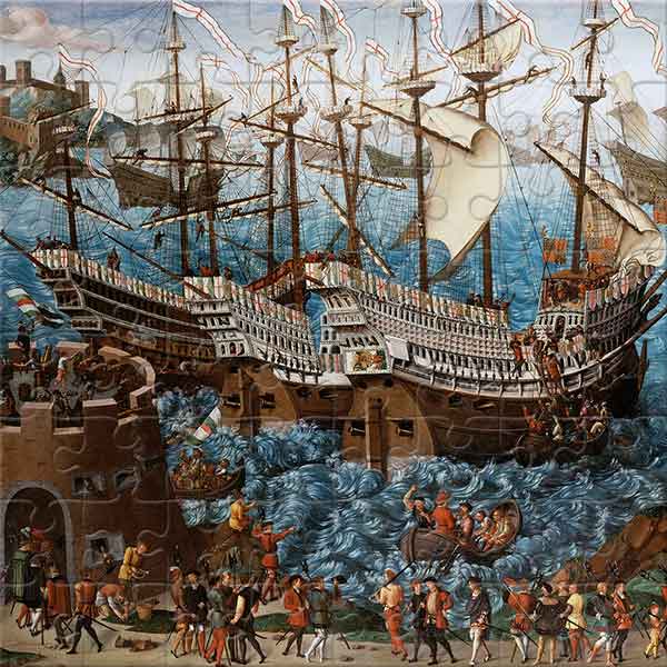 L’Embarquement d’Henri VIII à Douvres Puzzle