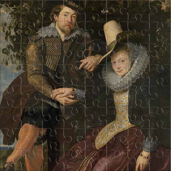 Rubens und Isabella Brant in der Geißblattlaube Puzzle