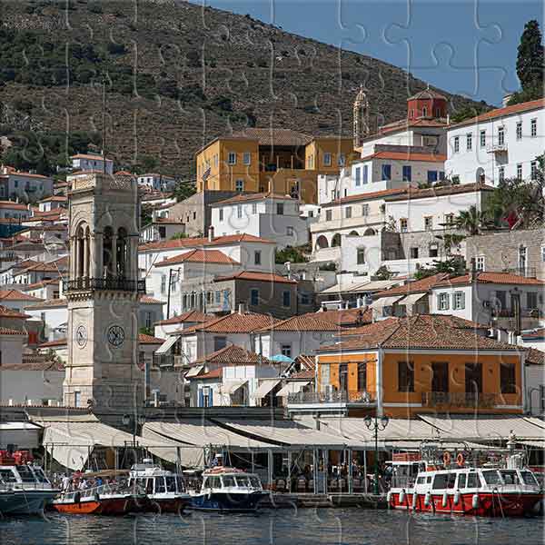 Eine Perle an der Ägäisküste (Hydra, Griechenland) Puzzle