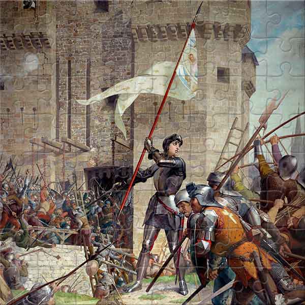 Jeanne d’Arc bei der Belagerung von Orléans Puzzle