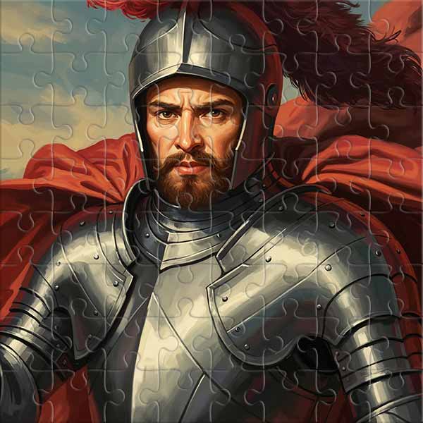 Ritter in Rüstung Puzzle