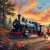 Blue Express at Sunset Jigsaw Puzzle Blue Express at Sunset Jigsaw Puzzle