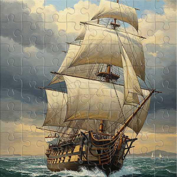 Mit vollen Segeln Puzzle