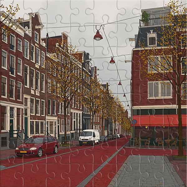 Une journée d’automne dans une ville européenne Puzzle