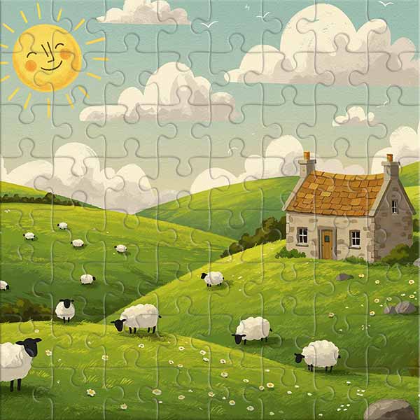 Ein Sommertag im Tal Puzzle