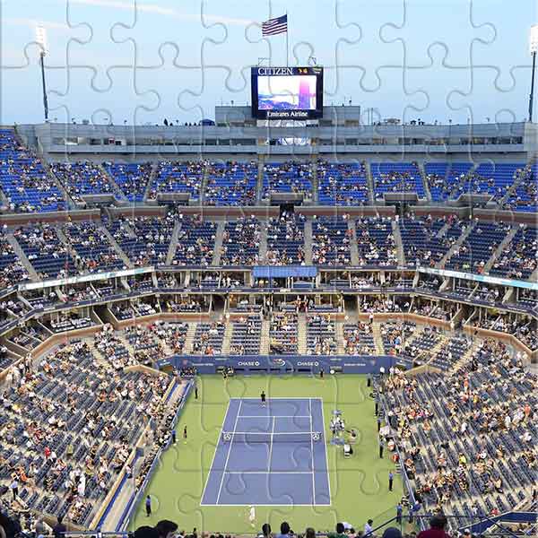Tennisplatz im Spielrausch Puzzle