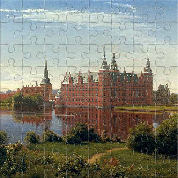 Frederiksborg Castle (by P. C. Skovgaard) Jigsaw Puzzle