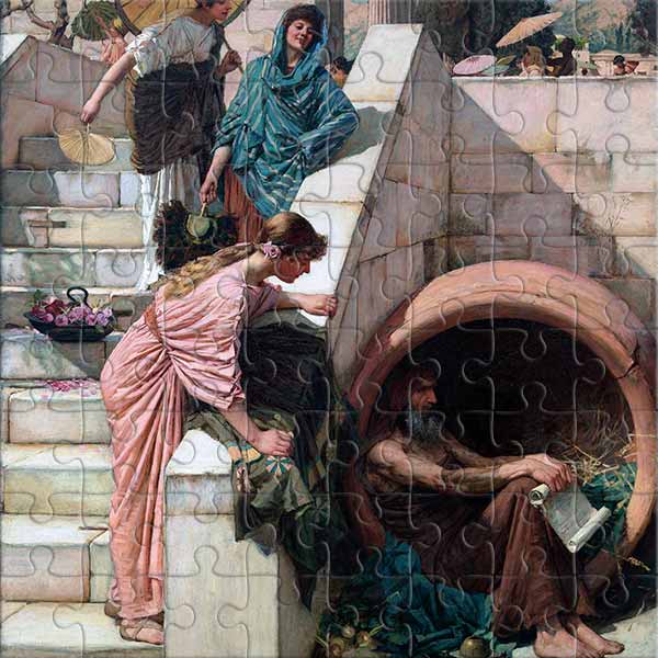 Diogenes (by John William Waterhouse) Jigsaw Puzzle
