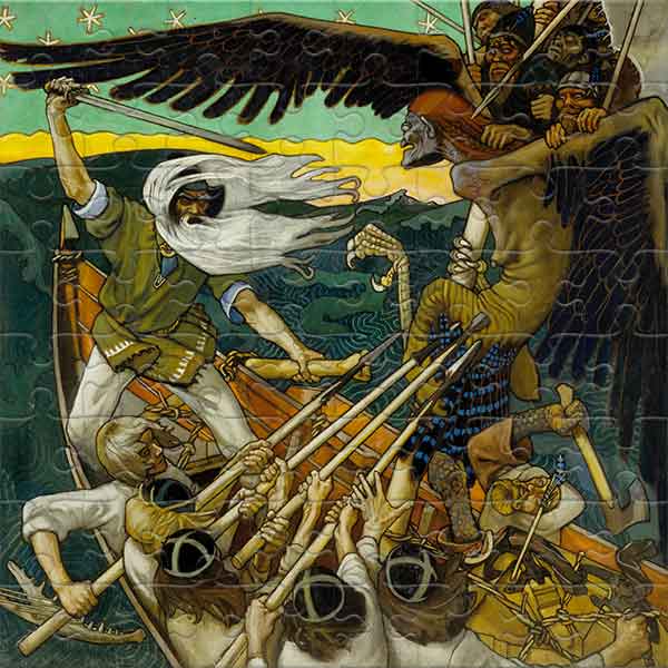 The Defense of the Sampo (by Akseli Gallen-Kallela) Jigsaw Puzzle